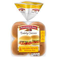POTATO HAMBURGER BUNS 8PCS