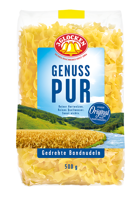 PASTA GEHREHTE BANDNUDELN GENUSS PUR