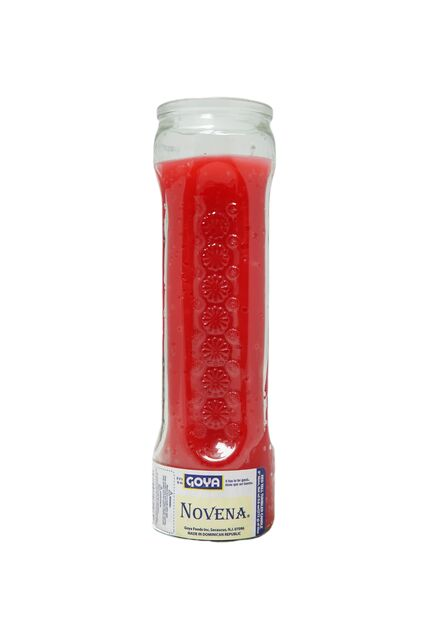 GLASS RED CANDLE