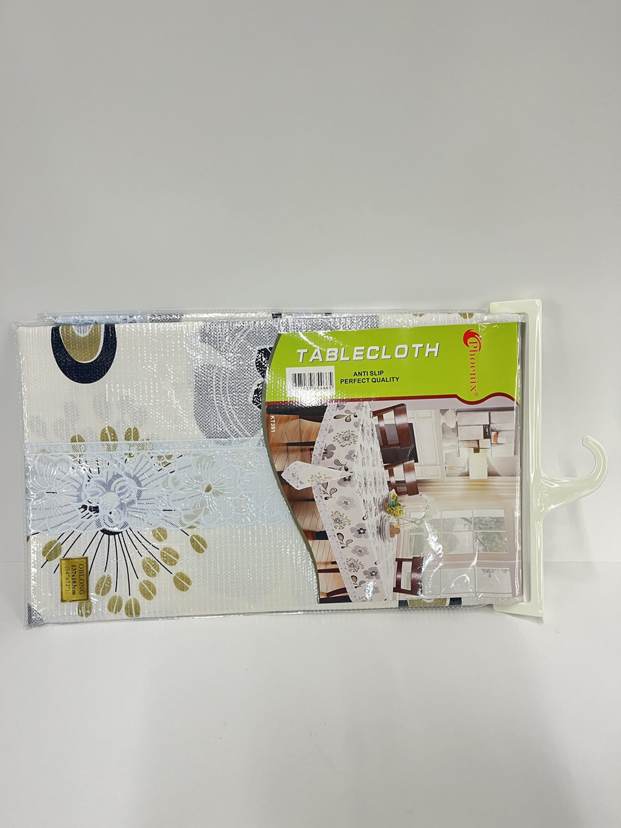 PLASTIC PRINTED OBLANG TABLE COVER