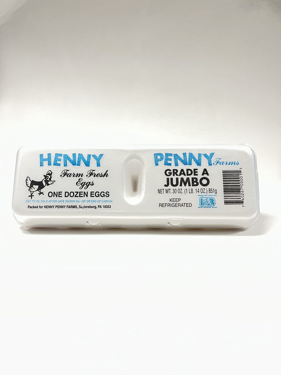 HENNY PENNY WHITE JUMBO EGGS  DOZEN