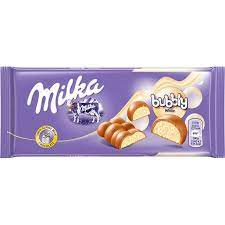 MILKA BUBBLY WHITE CHOCOLATE BAR  100GR