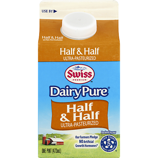 SWISS MILK HALF &amp; HALF  PINT