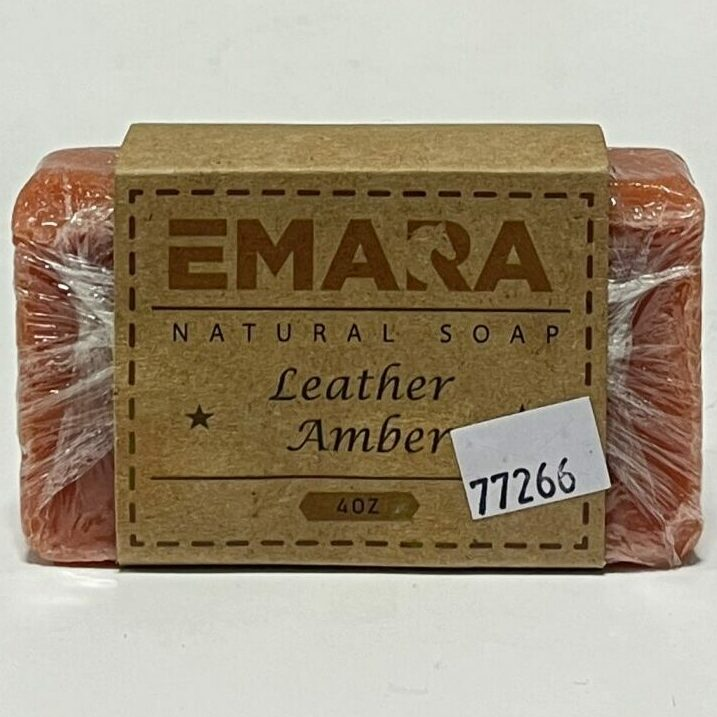 SOAP BAR LEATHER AMBER SCENT