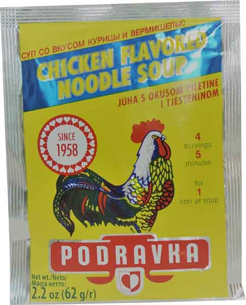 CHICKEN FLAVORED NOODLE SOUP