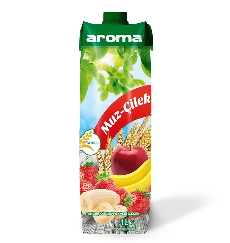 AROMA JUICE NECTAR STRAWBERRY BANANA   1LITER