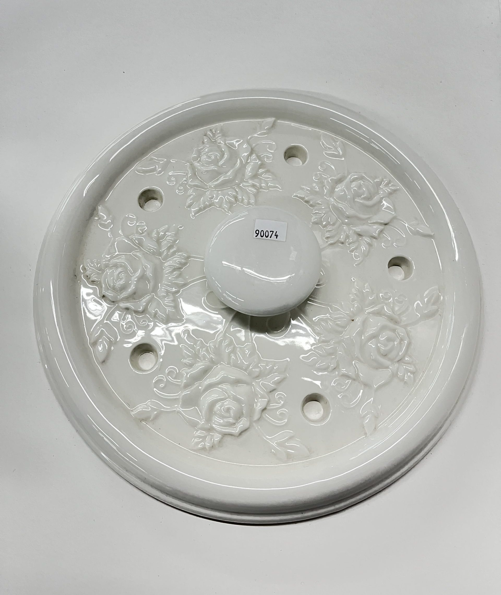 DOLMA LID WEIGHTED PLATE CLAY LARGE
