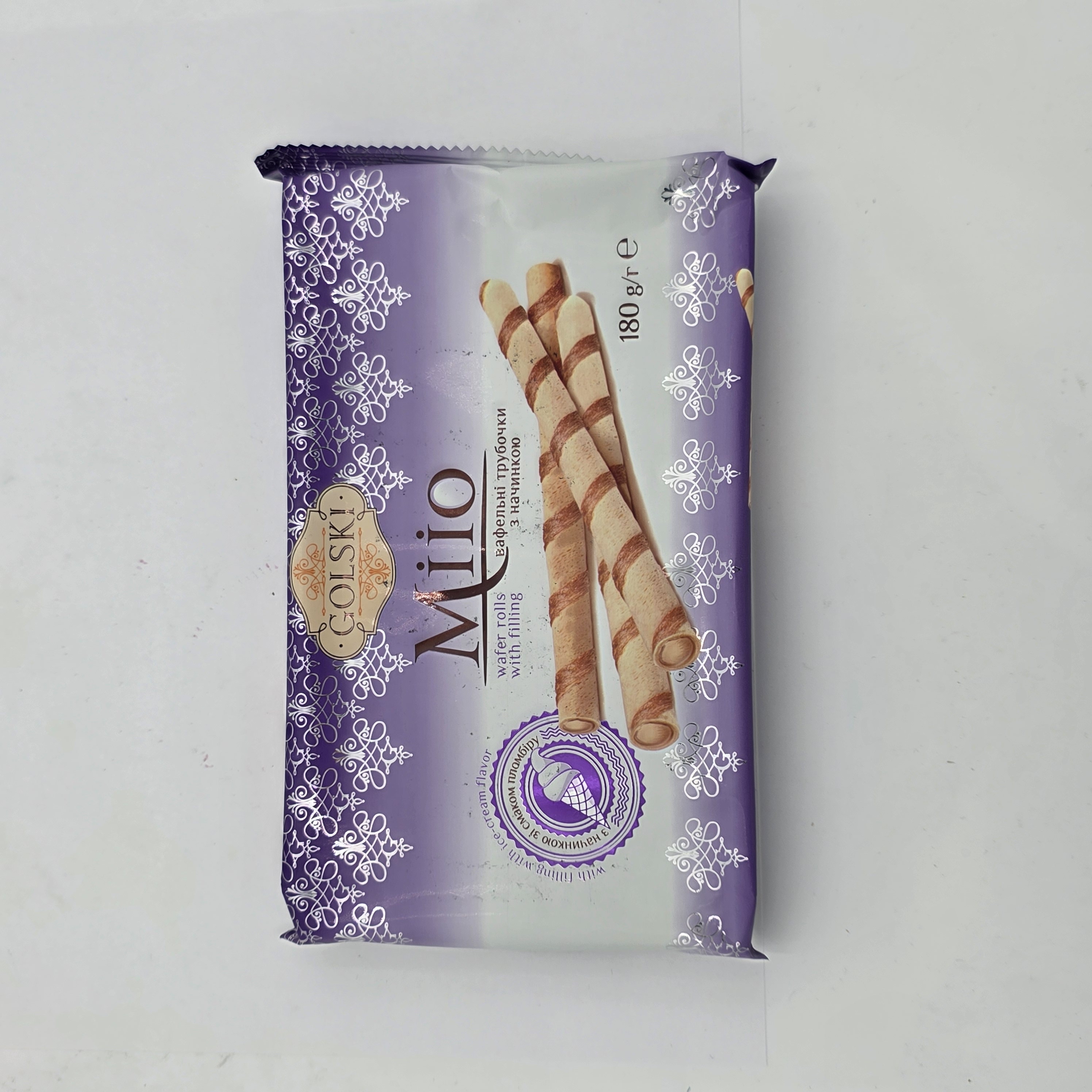 WAFER ROLLS ICE CREAM FLAVOR FILLING