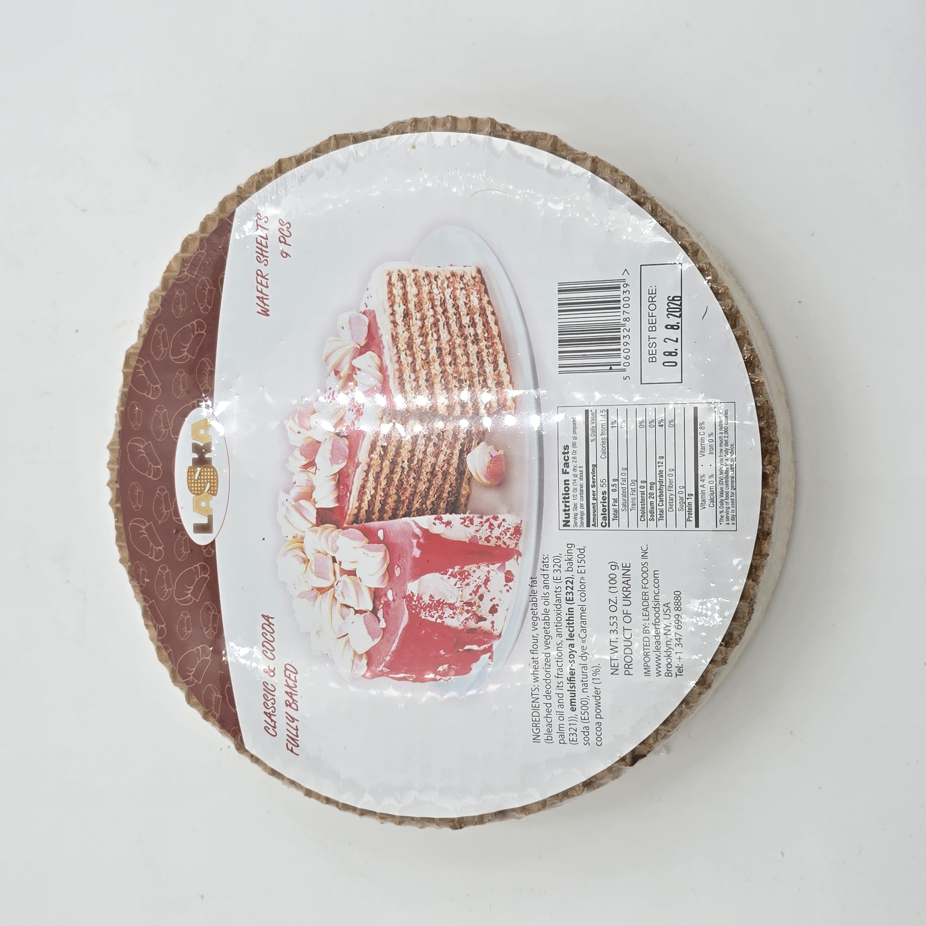 WAFER SHEETS ROUND CLASSIC AND CHOCOLATE