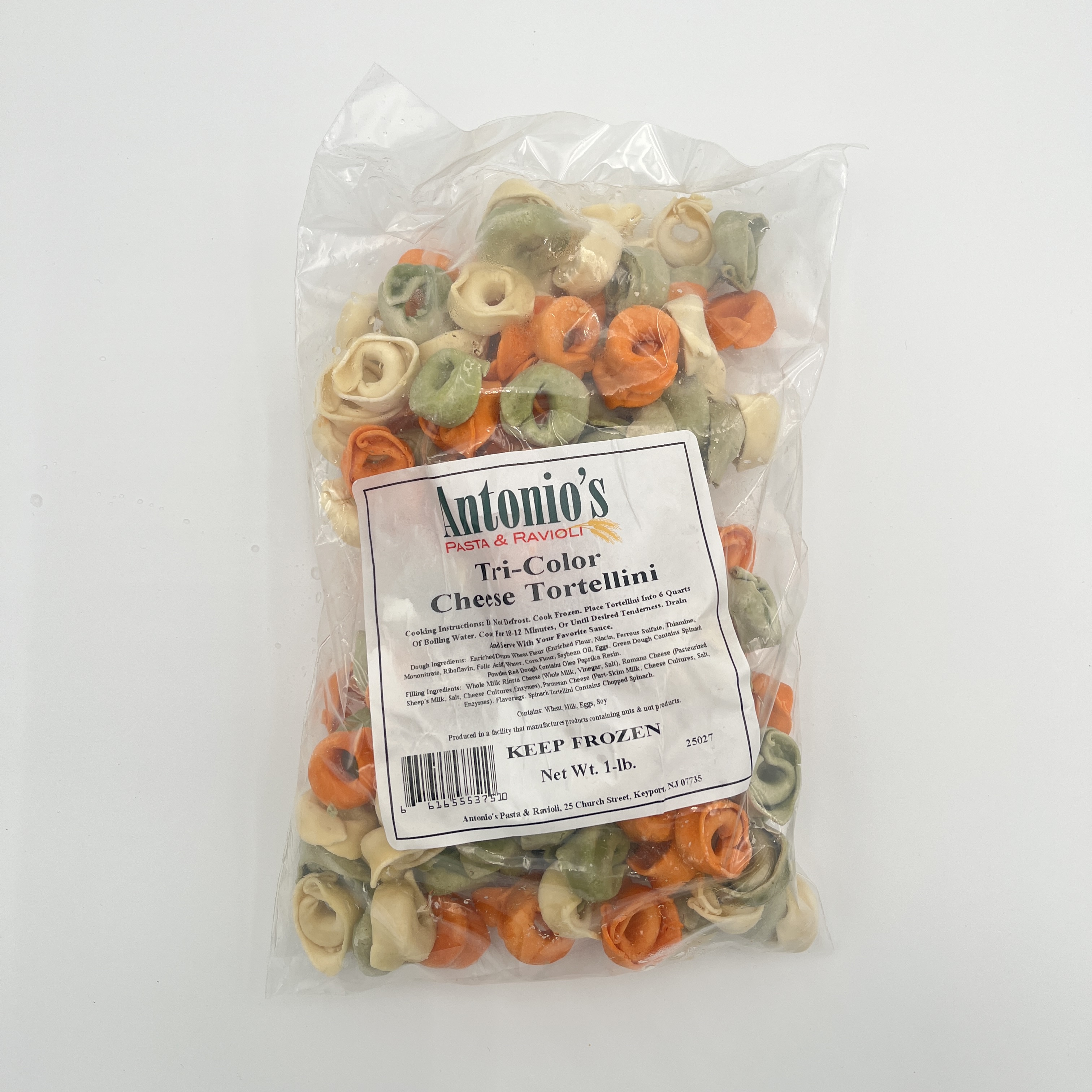 PASTA TORTELLINI TRI COLOR CHEESE