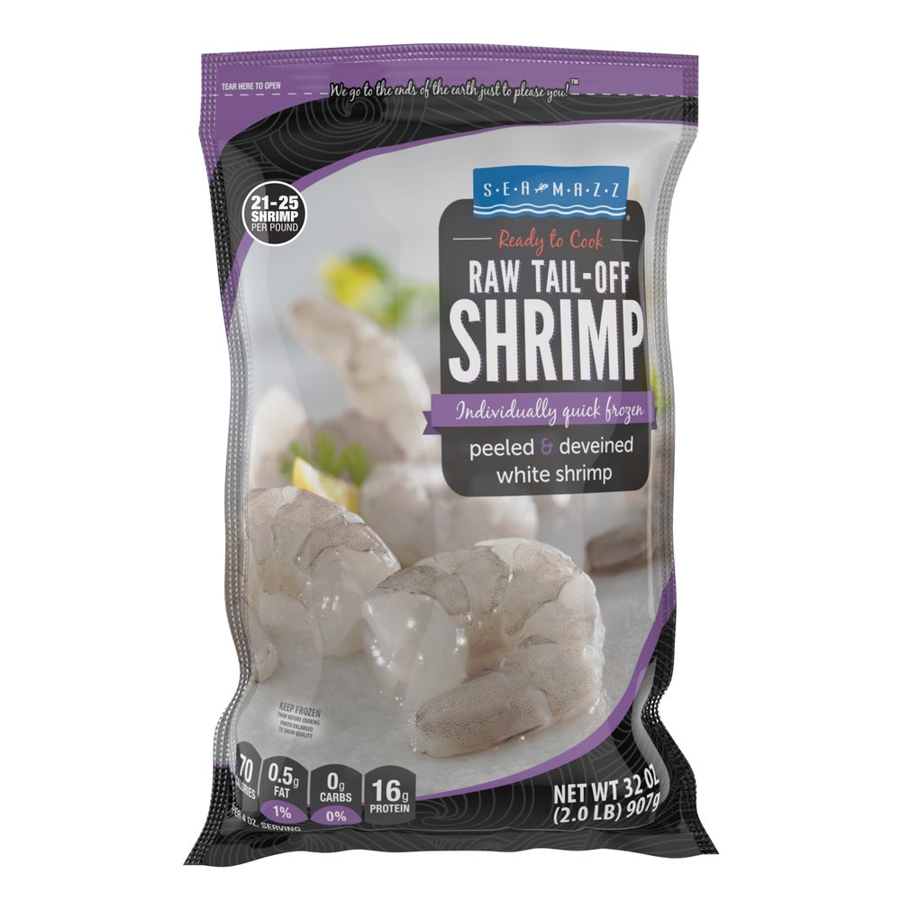 SHRIMP RAW PEELED TAIL OFF 21/25