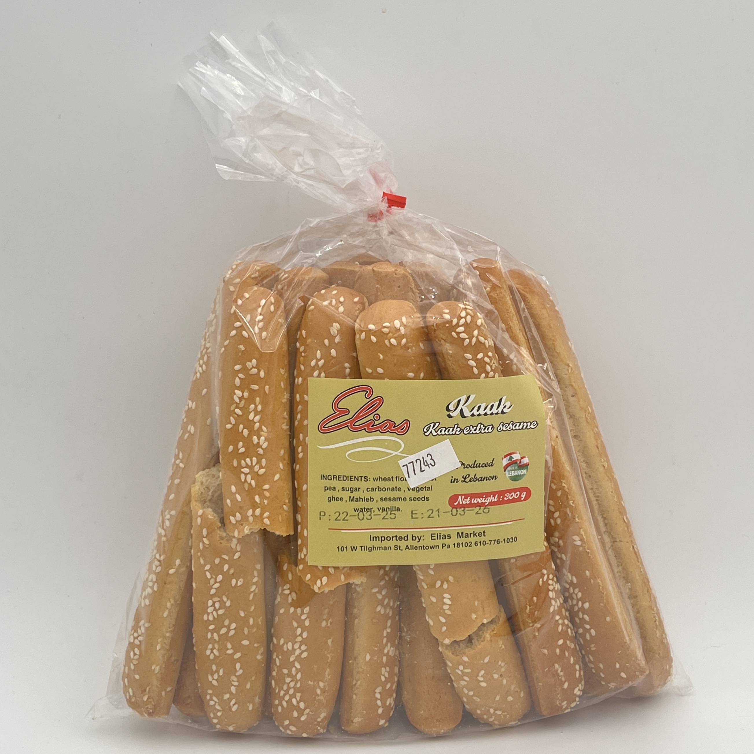 BREADSTICKS KAAK SESAME LONG
